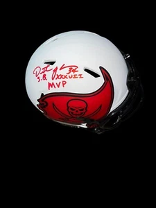 DEXTER JACKSON Signed Tampa Bay Buccaneer Lunar Eclipse Mini Helmet SB MVP BAS 3 - Picture 1 of 2