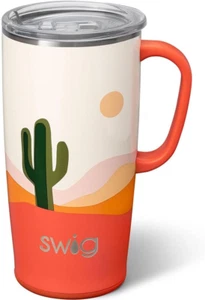 22Oz Travel Mug, Insulated Tumbler with Handle and Lid, Travel Coffee Mug, Cup H - Picture 1 of 6