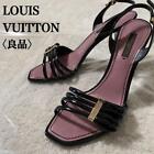 Quality Italian made LOUIS VUITTON patent leather stiletto sandals
