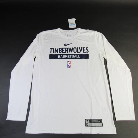 Minnesota Timberwolves Nike NBA Authentics Dri-Fit Long Sleeve Shirt Men's New Cover