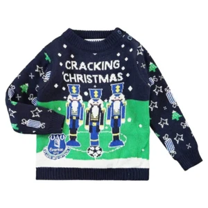 Everton Baby Christmas Jumper Crackling Xmas Sweatshirt - New - Picture 1 of 1