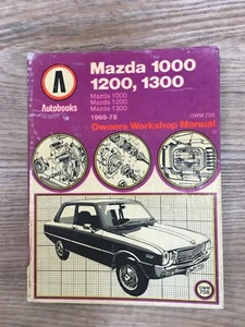 MAZDA 1000 1200 1300 1969-1978 AUTOBOOKS OWNERS WORKSHOP MANUAL BOOK ORIGINAL - Picture 1 of 23