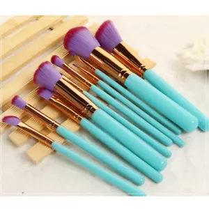 10pc Mermaid Unicorn Make Up Brushes Blusher Powder Eyeshadow Concealer Brushes - Picture 1 of 4