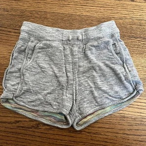 ATHLETA Size M (8-10) Girls Gray Cotton Blend Pocket Drawstring Sweat Shorts - Picture 1 of 3