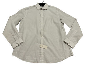 NEW Michael Kors Men's Slim-Fit LS Dress Shirt White Size 16-16.5 34-35 NWT