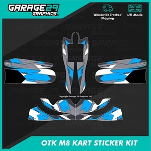 CADET OTK M8 KART STICKER KIT - VELOCITY - COLOUR 6 - CUSTOMISABLE - Picture 1 of 3