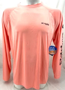 NEW Columbia PFG FM6094-820 Terminal Tackle LS Pink Fishing Shirt Men's L - Picture 1 of 8