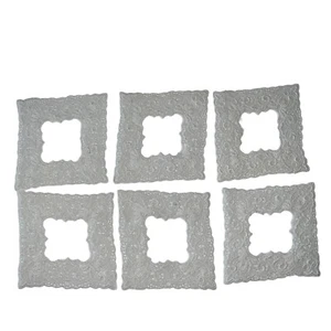Carolace The Venice Lace Collection White Lot of 6 Square Frame New No Packaging - Picture 1 of 4
