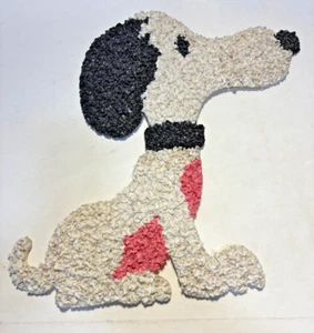 Decoración de pared palomitas de plástico fundido Snoopy vintage años 70 - Imagen 1 de 3