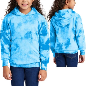 Youth Crystal Tie Dye Hooded Sweatshirt Kids Boys Girls Hoodie Child Hoody XS-XL - Picture 1 of 6