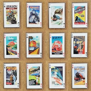 Fridge Magnet (FB6) Playing Card Rail Glory Days Train Railwayana - Various Loco
