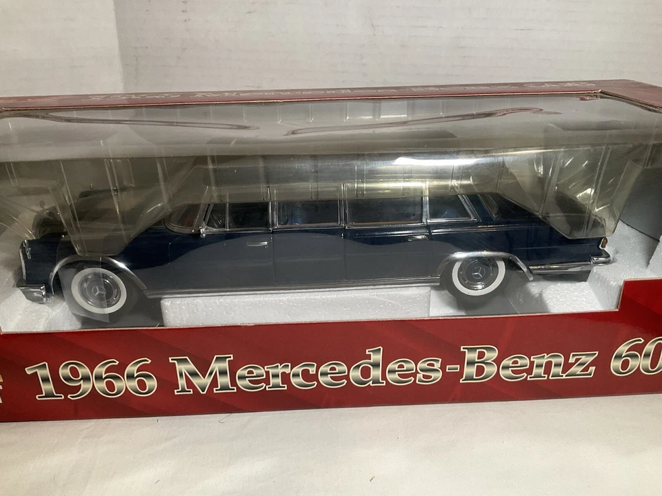 1966  MERCEDES BENZ 600 PULLMAN, SUN STAR 1:18 Dark Blue Die Cast In The BOX  - Image 1 of 4