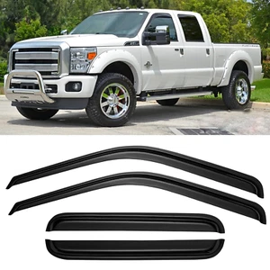 Viseras de ventana acrílicas para doble cabina Super Duty para Ford F250 F350 F450 F550 99-16 - Imagen 1 de 17