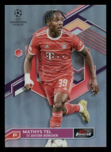 2022-23 Finest UEFA Club Competitions Refractors #15 Mathys Tel - Picture 1 of 2