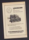Aalen, Werbung 1955, F. B. Lehmann Gmbh Maschinen-Fabrik Kakao-Schokoladen-Indus