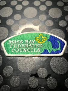 PARCHE DE HOMBRO BSA MASS BAY FEDERATED Councils s-1 js - Imagen 1 de 1