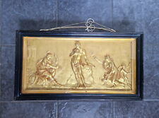 Large Very Rare Apollo Allegory Antique French Gilt plaster plaque 18-19thc