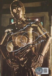 STAR WARS : ANTHONY DANIELS *RARE* SIGNED & CHARACTERISED C-3PO PHOTO PAAS - Bild 1 von 1