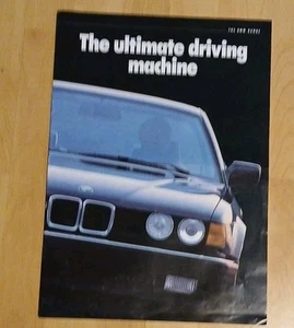 Autoprospekt BMW THE BMW RANGE FORMAT XXL 42x30cm 1987 The ultimate driving ... - Bild 1 von 1