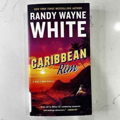 Caribbean Rim Randy Wayne White Hardcover Thriller Doc Ford Novel Mystery Foto 1 de 4