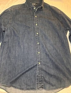 Polo Ralph Lauren Vintage Westerton Denim Manga Larga Con Botones Para Hombre XL - Imagen 1 de 6
