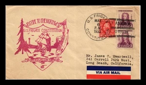 DR JIM STAMPS US FRIGATE CONSTITUTION ASTORIA OREGON NAVAL CANCEL COVER - Picture 1 of 2