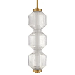 Fredrick Ramond FR41467 Reign 8"W Mini Pendant - Brass - Picture 1 of 2