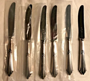 WMF Fächer 6 Obst- bzw. Kuchenmesser 90er Silber neuwertig - Bild 1 von 4