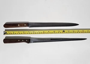 Lange Feuerstein Pfeilspitze Edelstahl Vanadium USA Messer Knives 11" & 10" Klinge Vintage - Bild 1 von 7