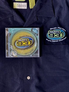 Vintage PARTY 93.1 Miami Florida DJ Shirt & EDM Dance House Music CD Beach - Picture 1 of 4