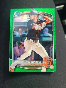 Bryce Eldridge 2025 Bowman Chrome Reptilian Greeb efractor Prospects /99 - Picture 1 of 2