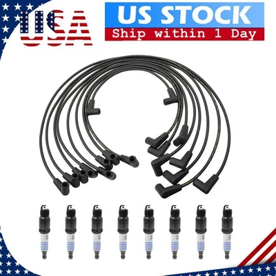 PW-SBC350 9X Cables HEI de alto rendimiento y bujía para Chevy SBC BBC 350 383 454 Foto 1 de 4