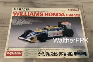 Special sale ! New Kyosho 1/18 RC Williams Honda FW-11B EP F-1 Racer #3177 - Picture 1 of 10