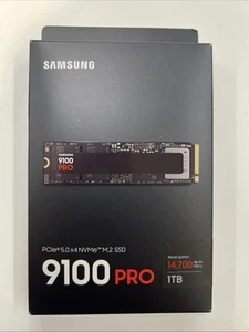 New Samsung 9100 PRO 1TB Internal SSD PCIe Gen 5x4 NVMe MZ-VAP1T0B/AM-Fast Ship! - Afbeelding 1 van 18