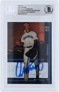Alex Rodriguez Mariners Signed 1994 Upper Deck SP Holo View #33 BAS Rookie Card - Picture 1 of 3