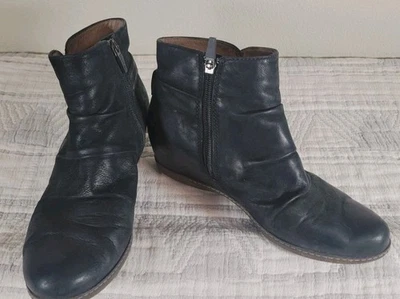 Botas de cuña al tobillo de cuero Dansko - negras - 37 para mujer Foto 1 de 4