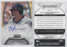2011 Bowman Sterling Prospect Gold Refractor /50 Travis Harrison #BSP-TH Auto