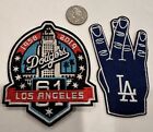 2-Los Angeles Dodgers embroidered iron on patches  4”x  4”  & 4”H X 2”W Awesome!