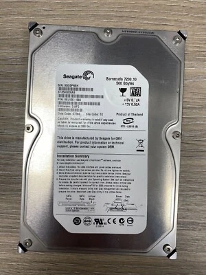 ST3500830AS Seagate Barracuda 7200.10 SATA 3,5" inch 500GB 7200RPM 8MB HDD - Image 1 of 2