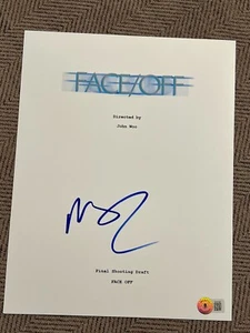 NICOLAS CAGE SIGNED AUTOGRAPH MOVIE SCRIPT FACE OFF BECKETT BAS COA D - Picture 1 of 2