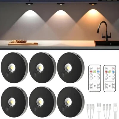 AIBOO LED Rechargeable Slim Cabinet Light,2cm,Remote Control,Magnetic Mount - Image 1 of 4