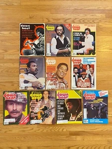 Lot of 10 Down Beat Magazine June 29 1967 1978 Guitar Issue Music Jazz Rock Old - Picture 1 of 24