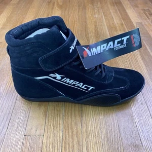 Impact Shoes Mens Sz 12.5 High-Top Inner Sneakers Lace Up Black (KZ3) - Picture 1 of 10