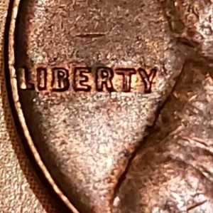 1953 WHEAT CENT ERROR DIE CHIP FILLED B" DD 1953 - Picture 1 of 6
