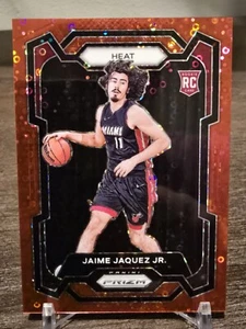 2023-24 Panini Prizm Jaime Jaquez Jr Red Fast Break Prizm Rookie RC /100 Heat - Picture 1 of 2