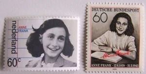 Niederlande/Deutsche Bundespost 1979/1980 - 2x Anne Frank postfrisch - Bild 1 von 1