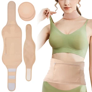 3Pcs Neck Waist Oil Pack Set with Chest Pads Reusable Oil Wrap Mess-Free FaECM - Picture 1 of 12