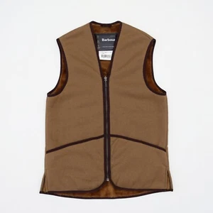 Barbour A306 Warm Pile Lining Waistcoat Zip Liner Vest Sz 38 For Wax Jacket $150 - Picture 1 of 11