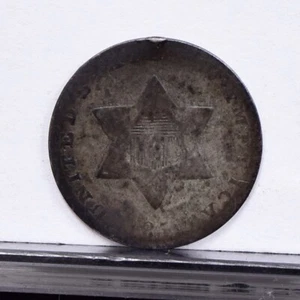 1853 Three Cent Silver 3CS - Fair Details, Dark (56792-H) - Picture 1 of 8