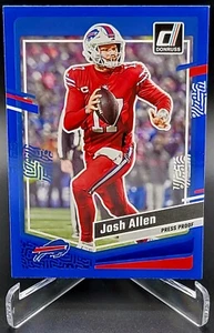 2023 Panini Donruss Football Josh Allen Buffalo Bills Press Proof Blue #32 - Bild 1 von 2